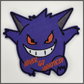 Gengar - Never Go Unnoticed - Patch - [product_type} - RLH Design Group