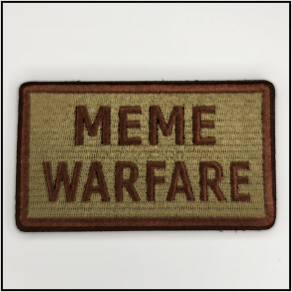 Meme Warfare Duty Identification - Patch - [product_type} - RLH Design Group