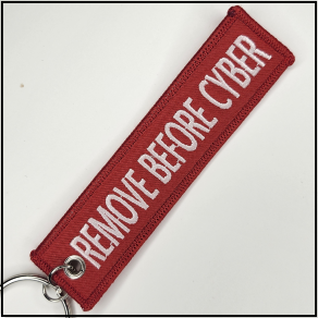 "Remove Before Cyber" Morale Patch Keychain - [product_type} - RLH Design Group