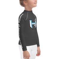 "San Antonio Jr Hawks" Kids Rash Guard - [product_type} - RLH Design Group