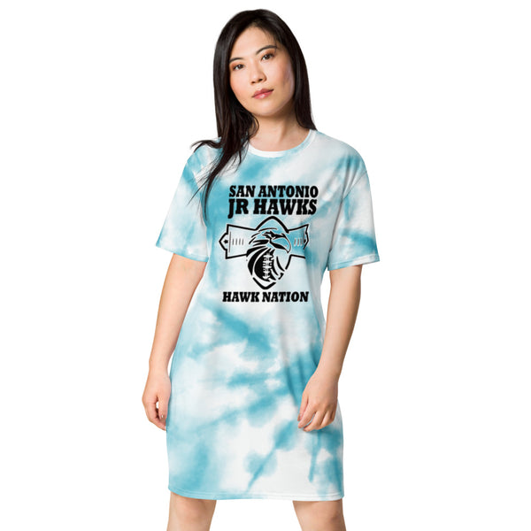 Dress ~ Jr Hawks Football Field Tie-Dye T-shirt