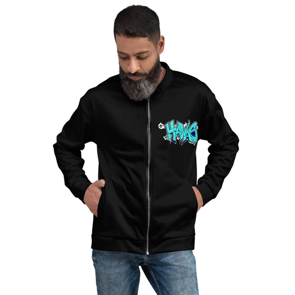 "Jr Hawks Graffiti" Unisex Bomber Jacket - [product_type} - RLH Design Group
