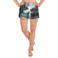 Shorts ~ Jr Hawks Graffiti Tie-Dye Women's Athletic - [product_type} - RLH Design Group