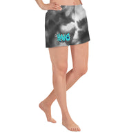 Shorts ~ Jr Hawks Graffiti Tie-Dye Women's Athletic - [product_type} - RLH Design Group