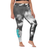 Leggings ~ Jr Hawks Tie-Dye Graffiti Yoga Adult - [product_type} - RLH Design Group
