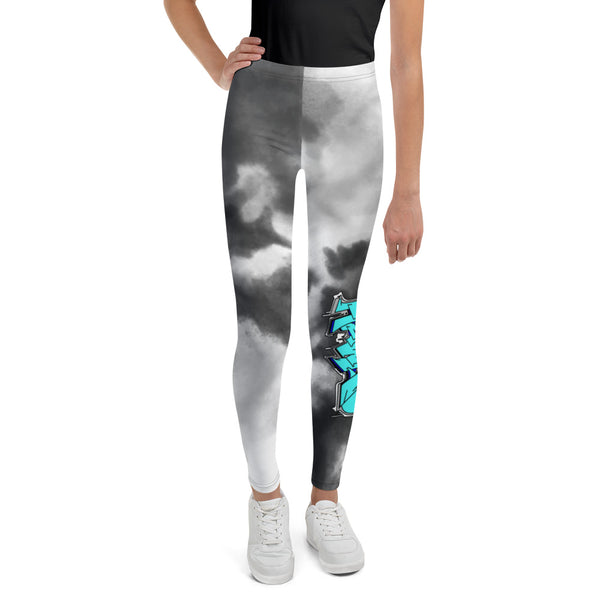 Leggings Youth ~ Jr Hawks Graffiti Tie-Dye