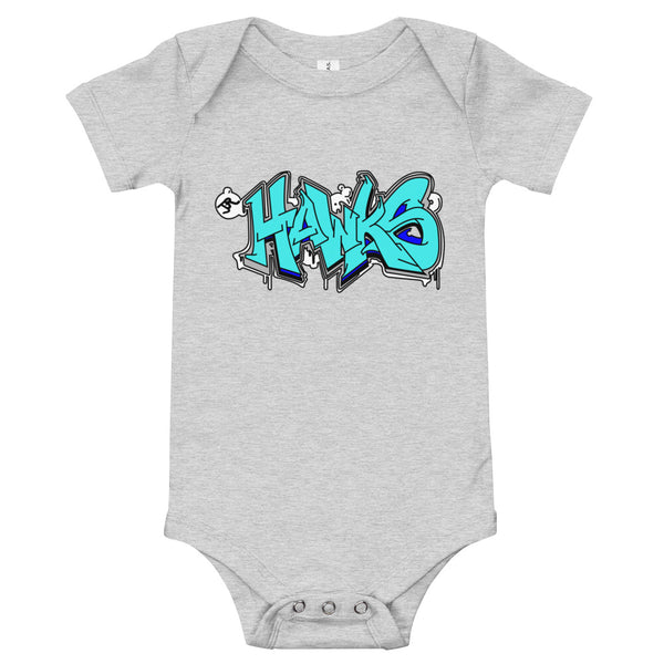 "Jr Hawks Graffiti" Baby Short Sleeve Onesie - [product_type} - RLH Design Group