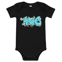 "Jr Hawks Graffiti" Baby Short Sleeve Onesie - [product_type} - RLH Design Group