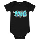 "Jr Hawks Graffiti" Baby Short Sleeve Onesie - [product_type} - RLH Design Group