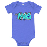 "Jr Hawks Graffiti" Baby Short Sleeve Onesie - [product_type} - RLH Design Group