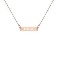 Necklace ~ Engraved Jr Hawks Bar Chain - [product_type} - RLH Design Group