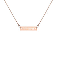 Necklace ~ Engraved Jr Hawks Bar Chain - [product_type} - RLH Design Group