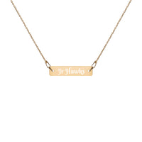 Necklace ~ Engraved Jr Hawks Bar Chain - [product_type} - RLH Design Group