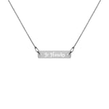Necklace ~ Engraved Jr Hawks Bar Chain - [product_type} - RLH Design Group