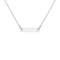 Necklace ~ Engraved Jr Hawks Bar Chain - [product_type} - RLH Design Group