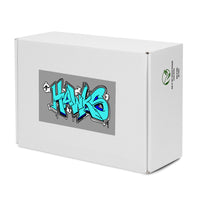 "Jr Hawks Graffiti" Men’s high top canvas shoes - [product_type} - RLH Design Group