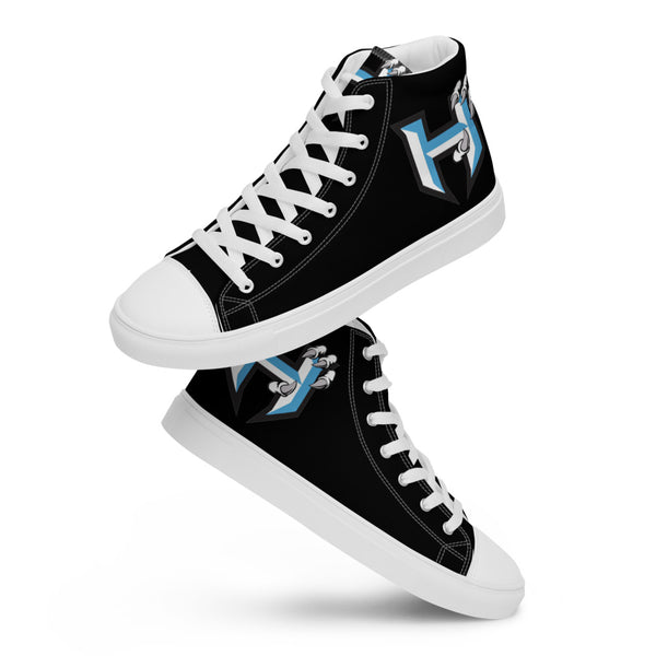 "Jr Hawks" Men’s High Top Canvas Shoes - [product_type} - RLH Design Group