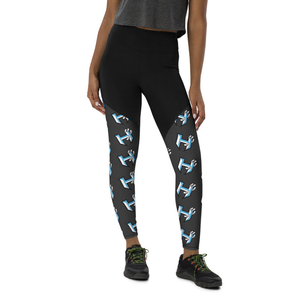 "Jr Hawks" Sports Leggings - [product_type} - RLH Design Group