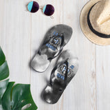 Flip Flops ~ Jr Hawks Brick Wall Tie-Dye - [product_type} - RLH Design Group