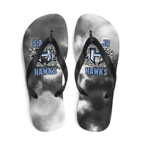 Flip Flops ~ Jr Hawks Brick Wall Tie-Dye - [product_type} - RLH Design Group
