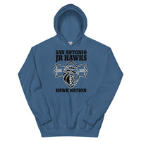 Hoodie ~ Jr Hawks Football Field Unisex Hoodie