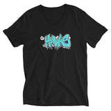 Unisex Shirt ~ Jr Hawks Graffiti Short Sleeve V-Neck